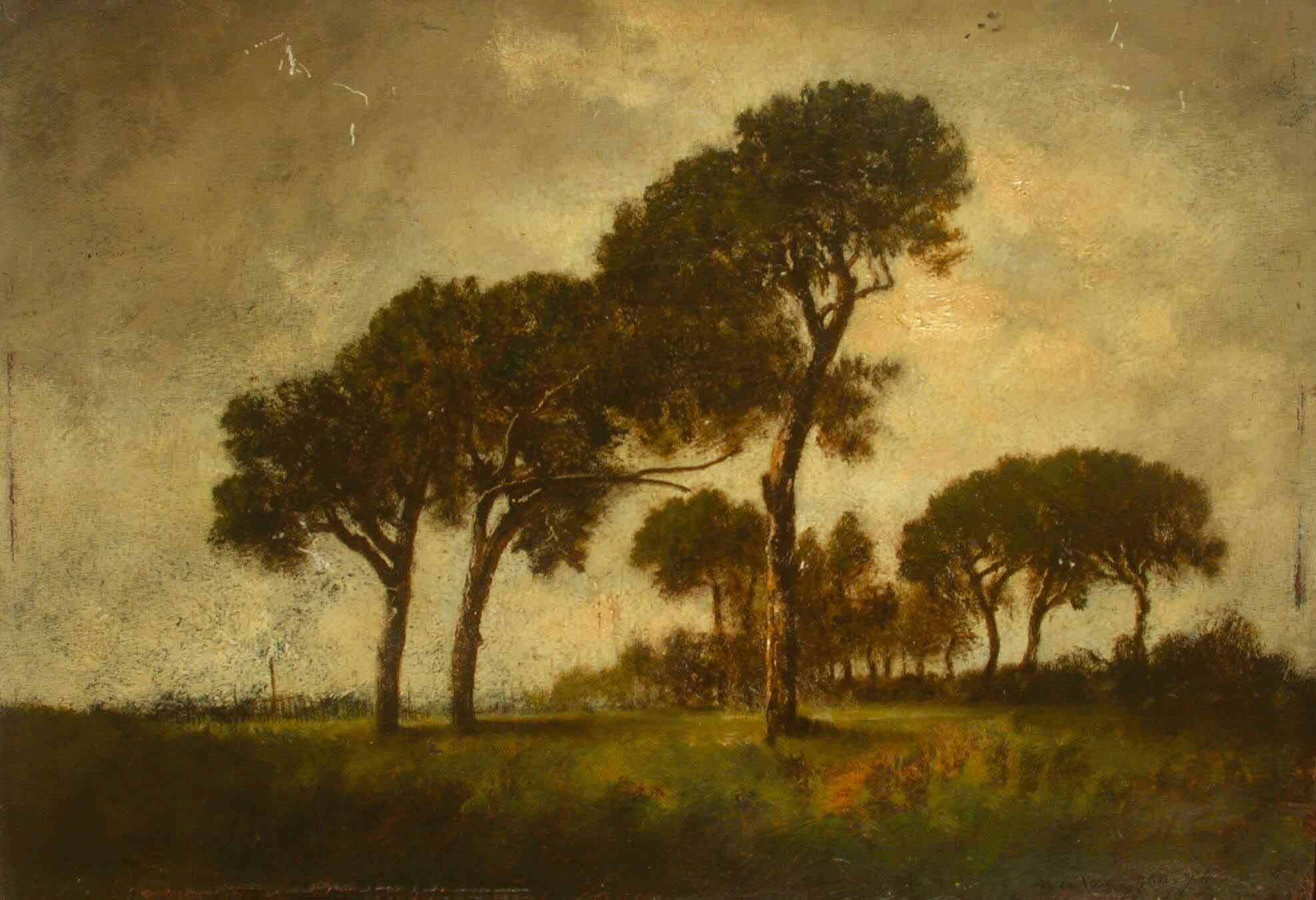 A landscape with trees